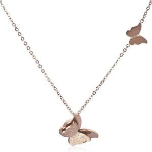 Heart Necklace for Women | 18K Gold Plated Birthstone Crystal Pendant Necklace |